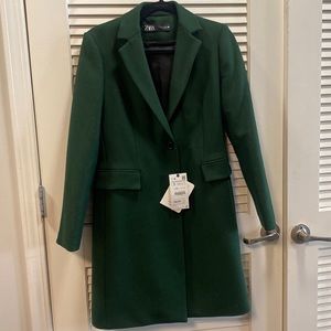 Zara Green Coat - NWT